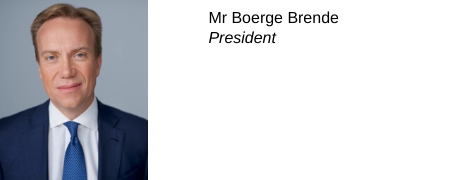 Boerge Brende, Président 