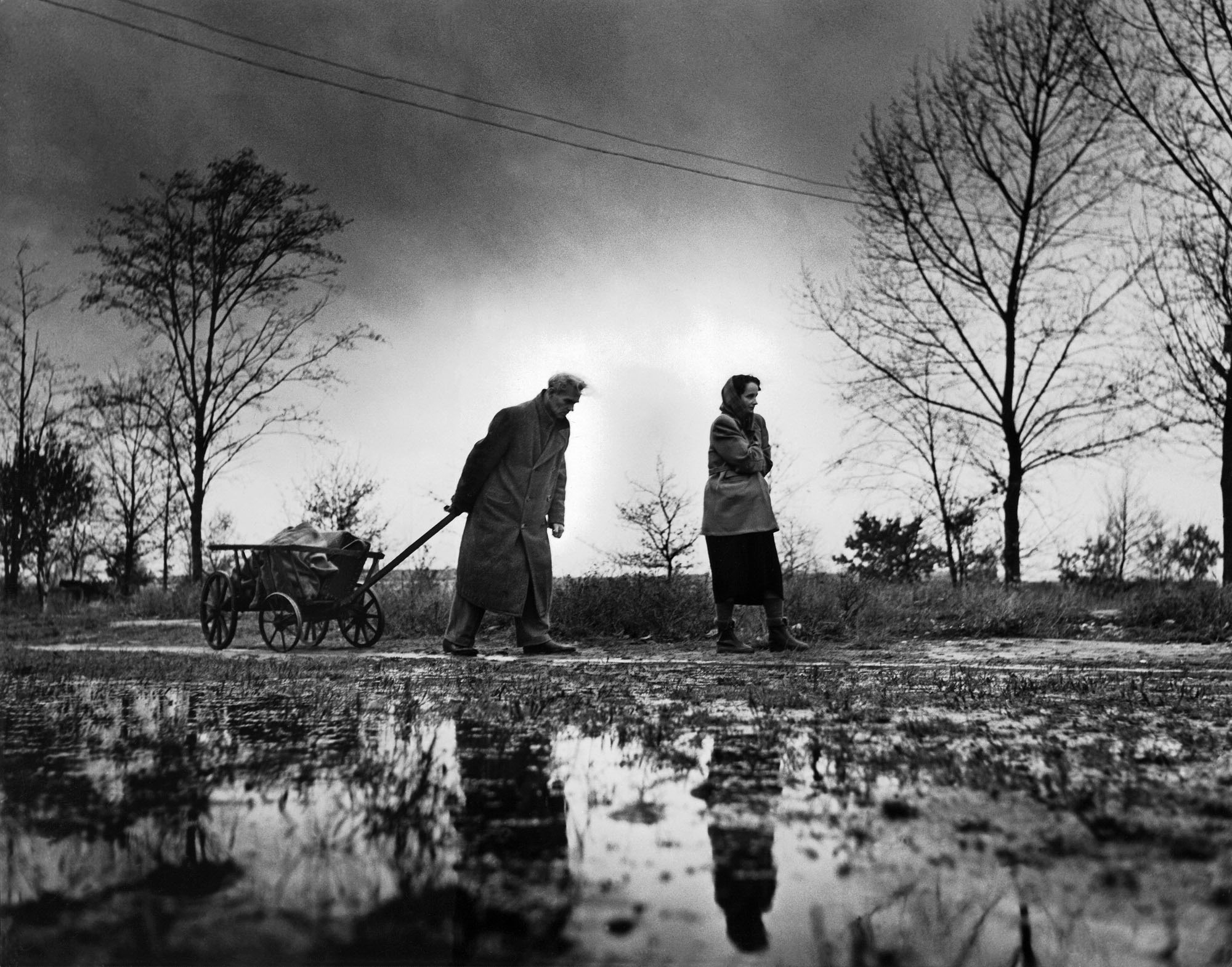 Germany 1950. A refugee camp for people fleeing their homes from Eastern Europe. Herbert List / Magnum Photos