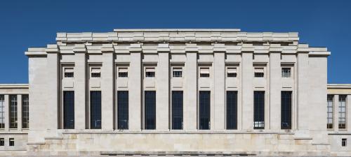 View of the Palais des Nations