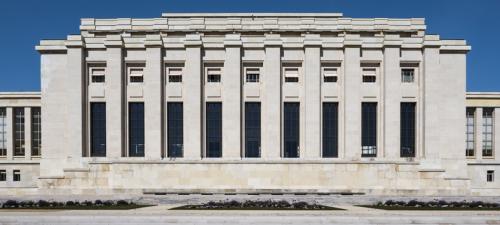 View of the Palais des Nations