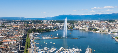 Arial view of Geneva 