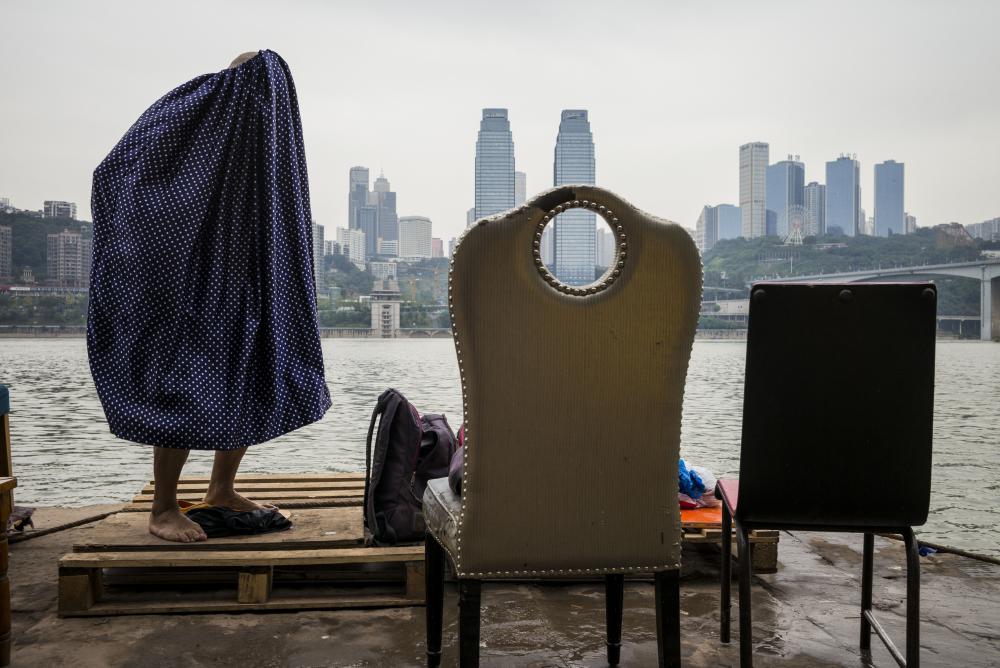 In 2017, Magnum photographer Alex Webb pictured this scene of swimmers in the Yangtze River in Chongqing, China