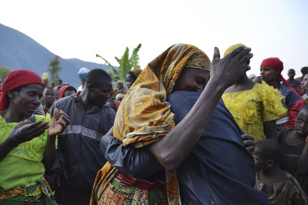 This moving scene of a reunited family took place in July 2016 in the Makamba province, Burundi.