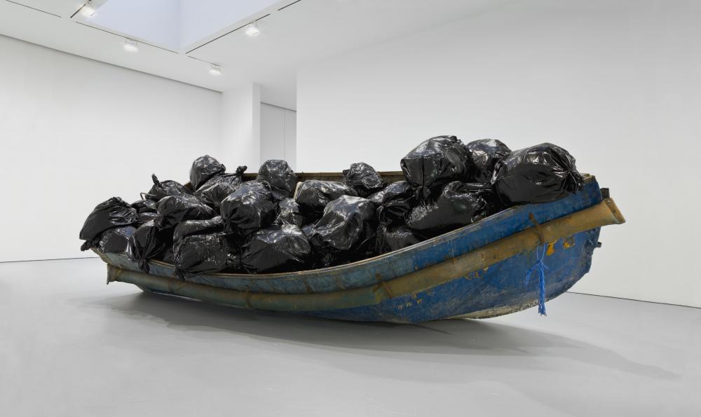 Adel Abdessemed (Constantine, 1971 - ) Hope (2011 - 2012) Boat, resin, 205.7 x 579.1 x 243.8 cm