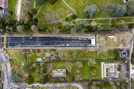 Mise en service de la Route et du tunnel des Nations